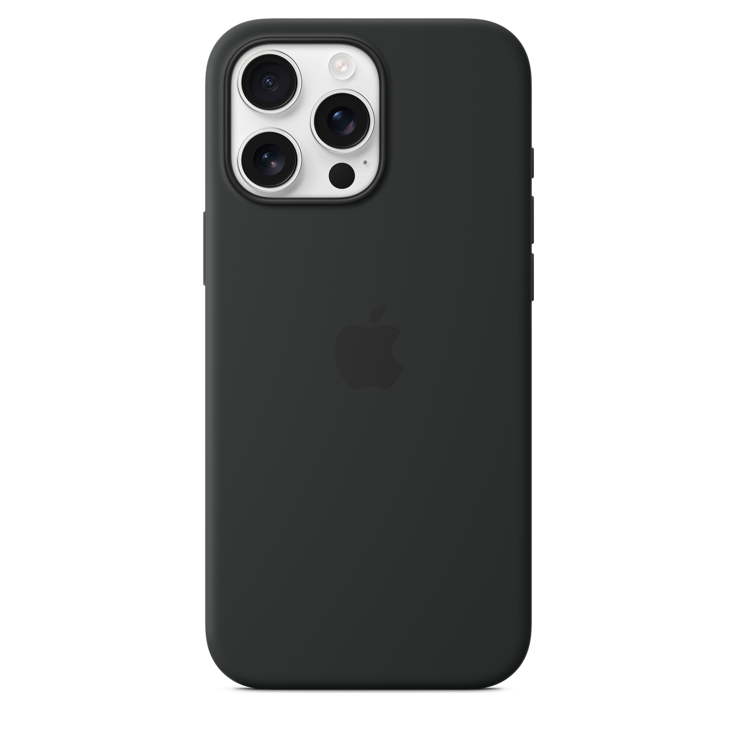 Coque en silicone avec MagSafe pour iPhone 16 Pro Max - Noir