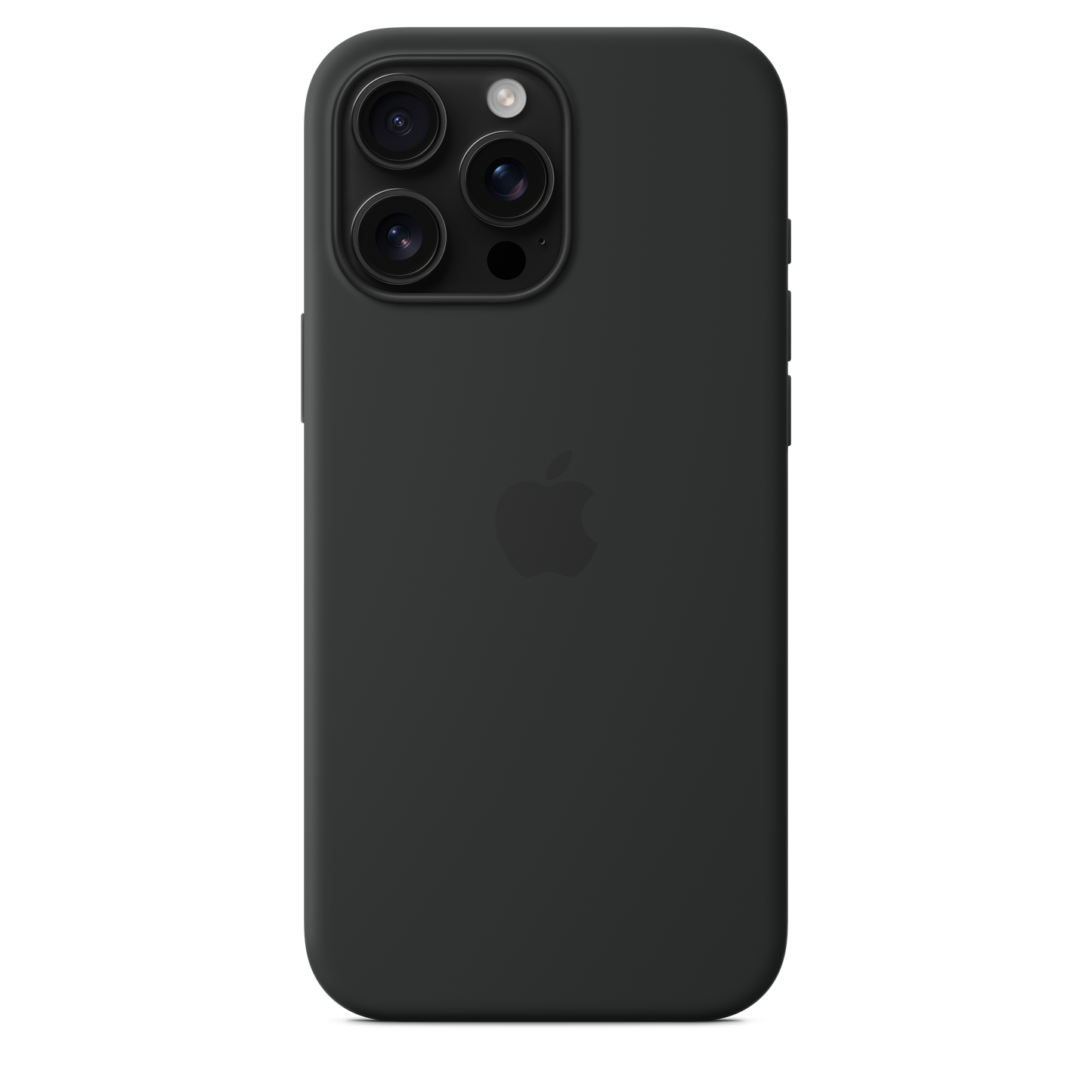 Coque en silicone avec MagSafe pour iPhone 16 Pro Max - Noir