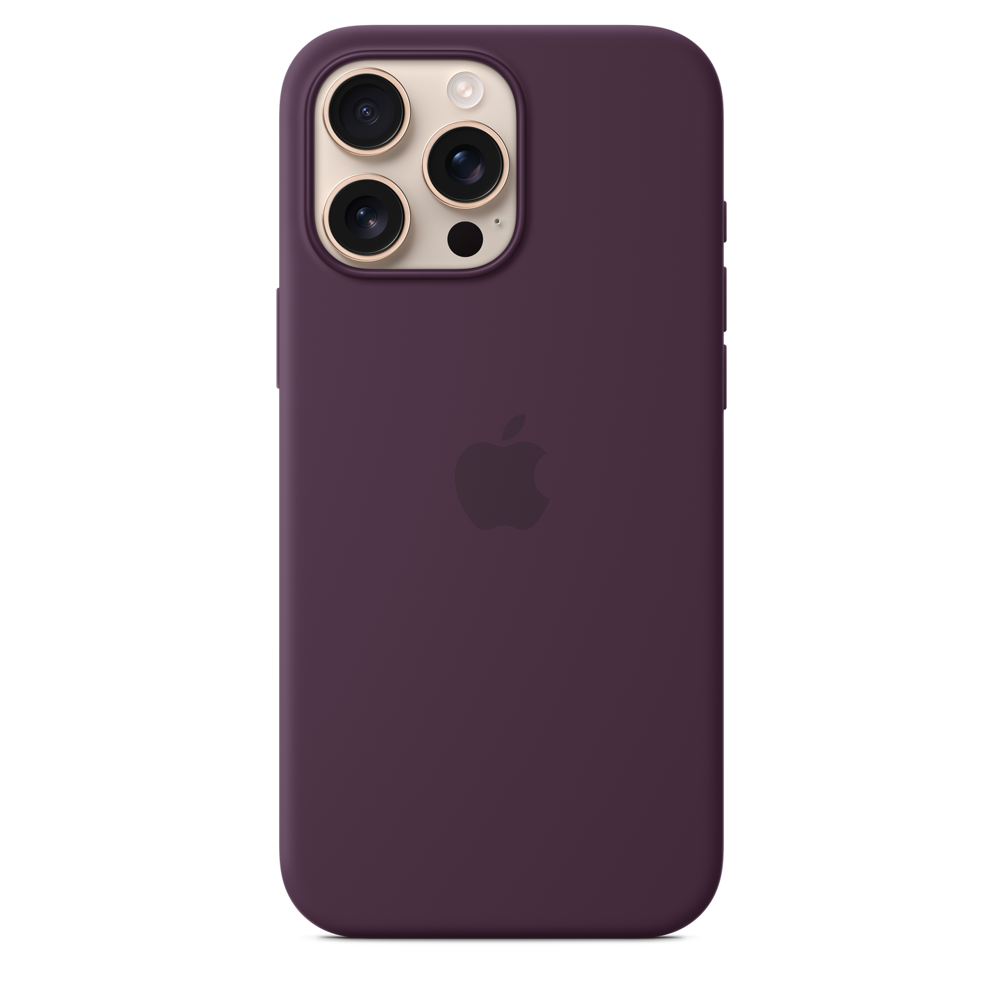 Coque en silicone avec MagSafe pour iPhone 16 Pro Max - Prune