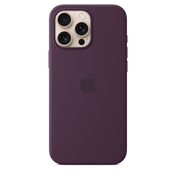 Coque en silicone avec MagSafe pour iPhone 16 Pro Max - Prune