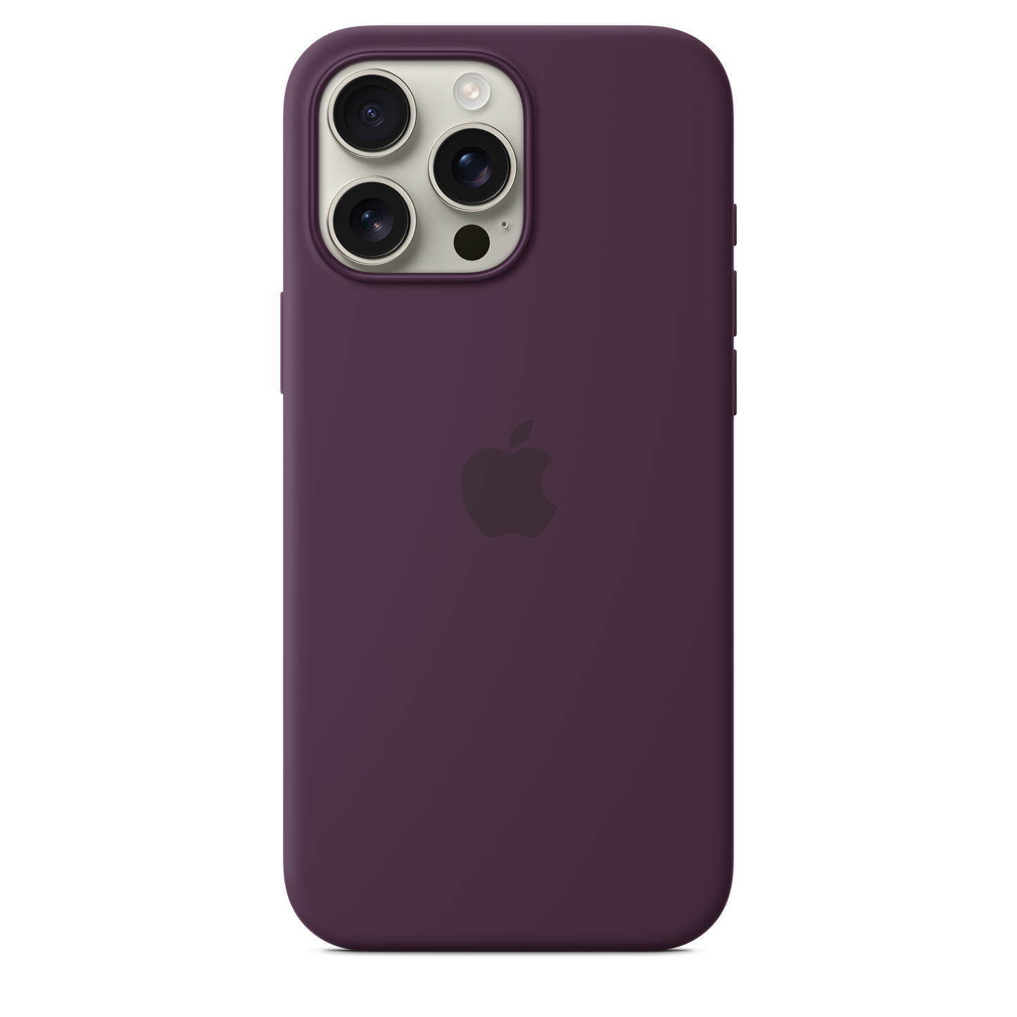 Coque en silicone avec MagSafe pour iPhone 16 Pro Max - Prune