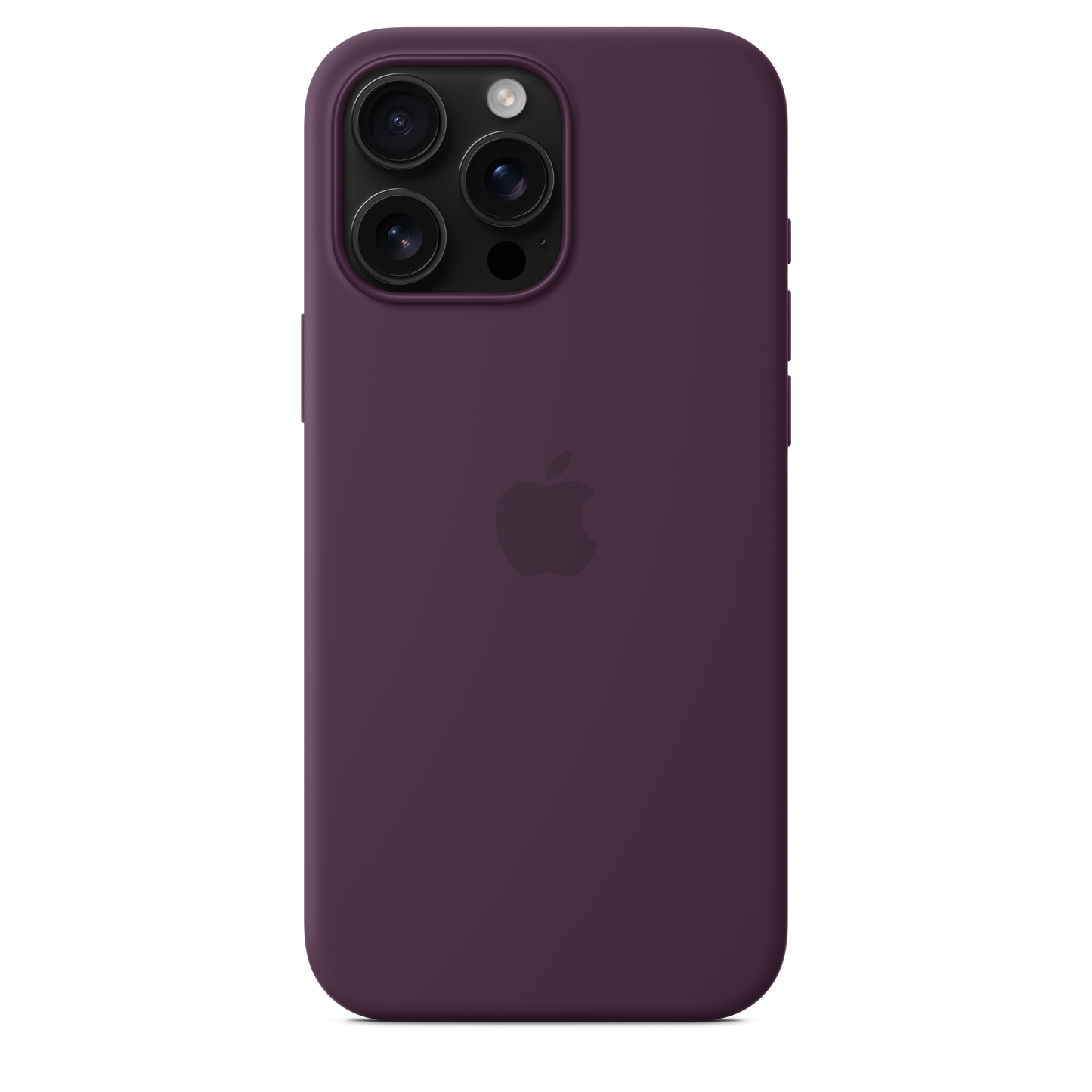 Coque en silicone avec MagSafe pour iPhone 16 Pro Max - Prune