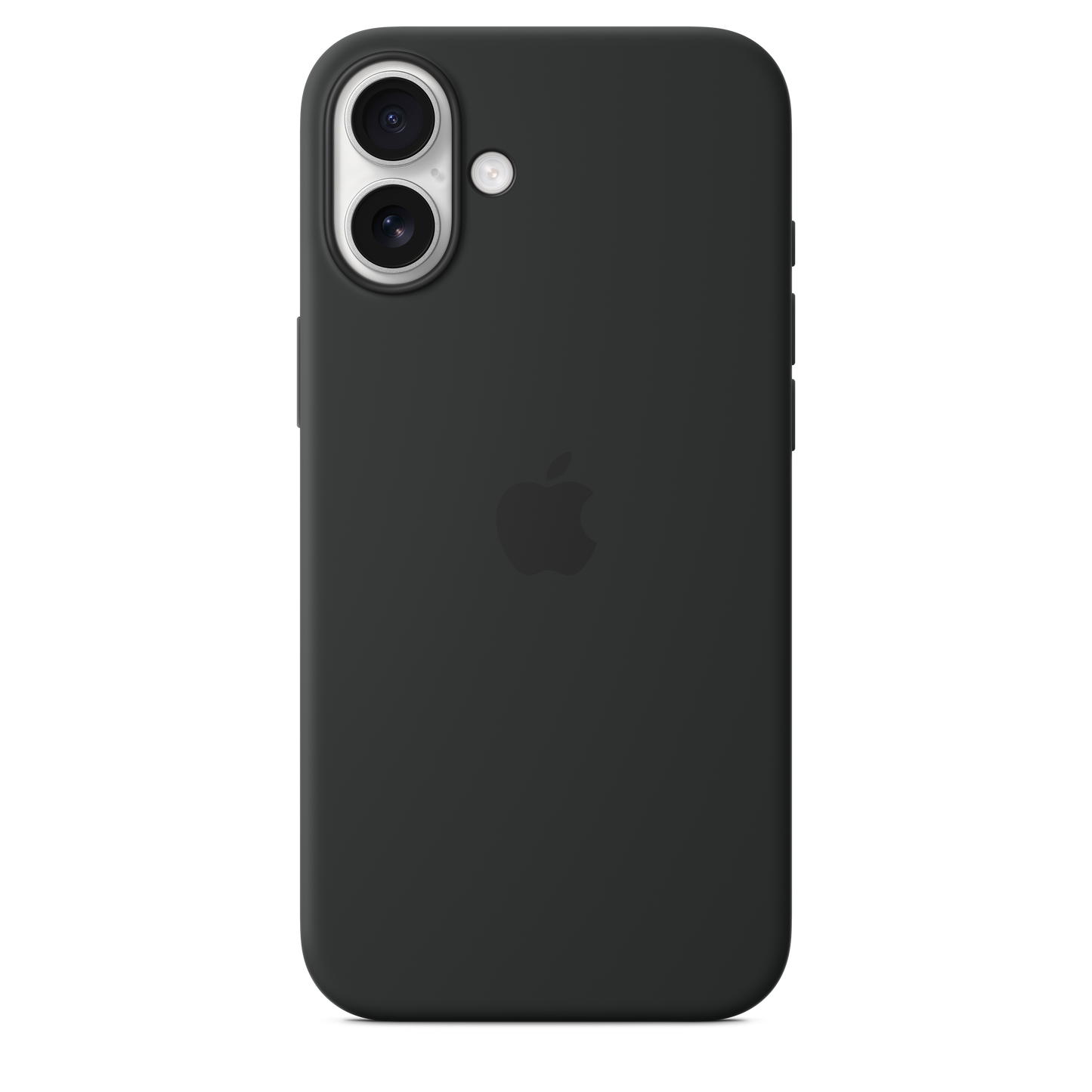 Coque en silicone avec MagSafe pour iPhone 16 Plus - Noir