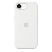 Coque en silicone pour iPhone 16e – Blanc