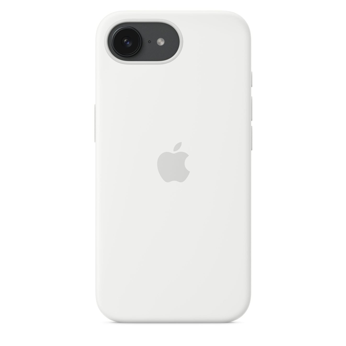 Coque en silicone pour iPhone 16e – Blanc