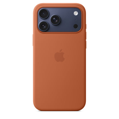 Coque en silicone avec MagSafe pour iPhone 17 Pro Max - Terracotta