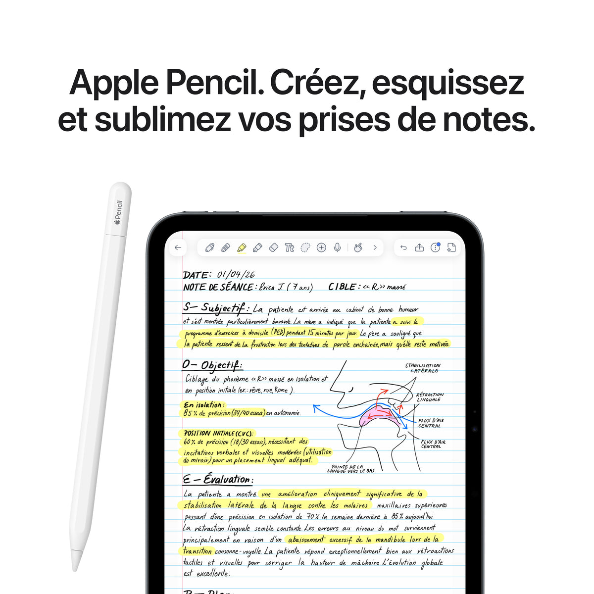 iPad mini Wi-Fi + Cellular 256 Go Verre nano-texturé - Minuit (A20 Pro)