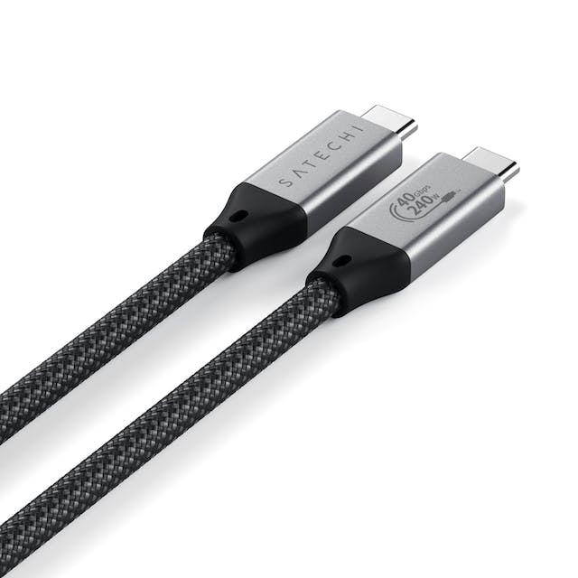 Satechi USB-C to USB-C 4.0 Pro Cable 1.2m • Gris Sidéral