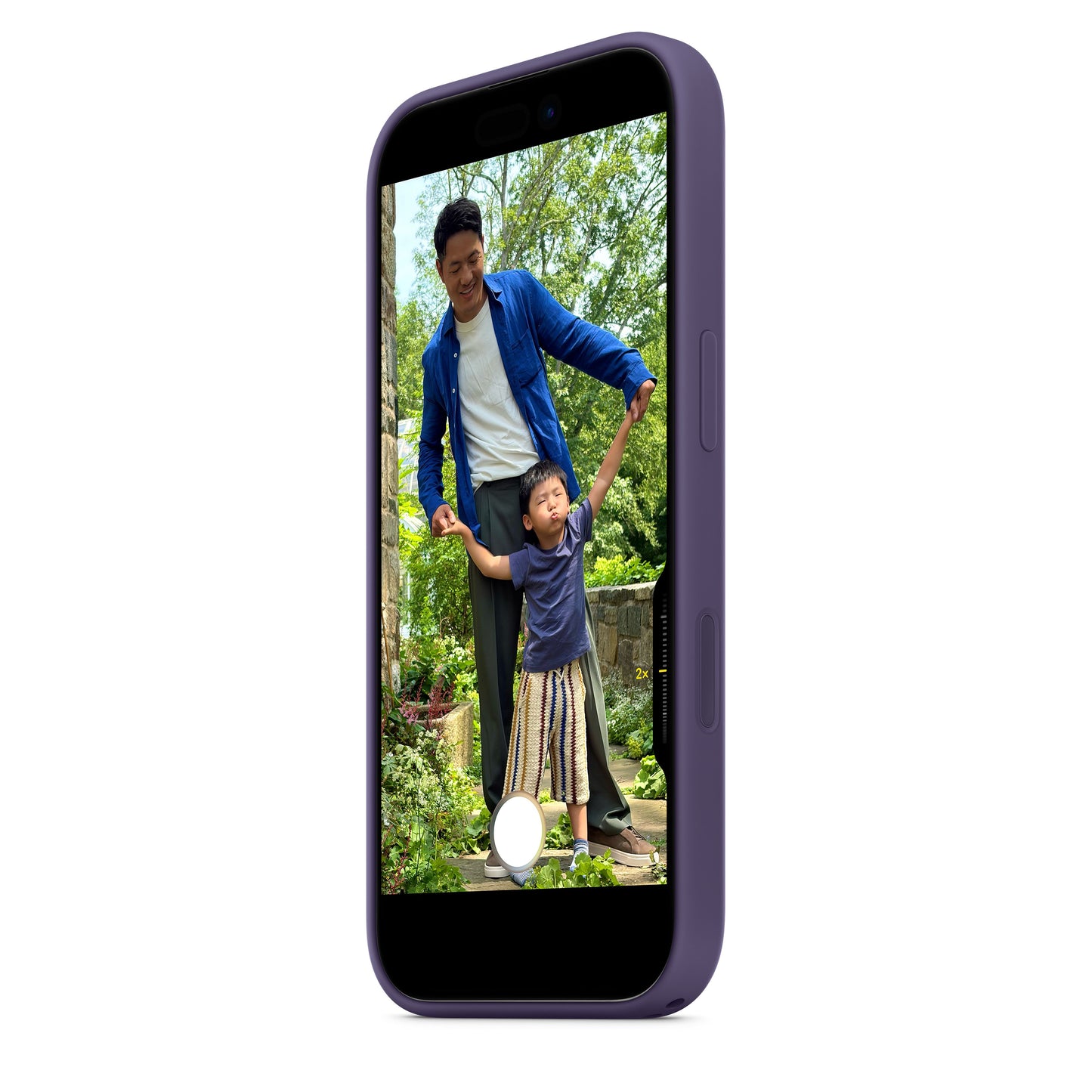 Coque en silicone avec MagSafe pour iPhone 17 - Brume violette