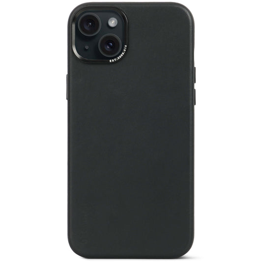 Decoded • Coque de protection en cuir pour iPhone 15 Plus • Noir