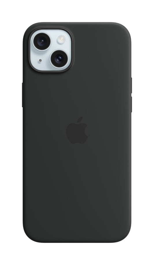 Apple • Coque en silicone avec MagSafe pour iPhone 15 Plus • Noir