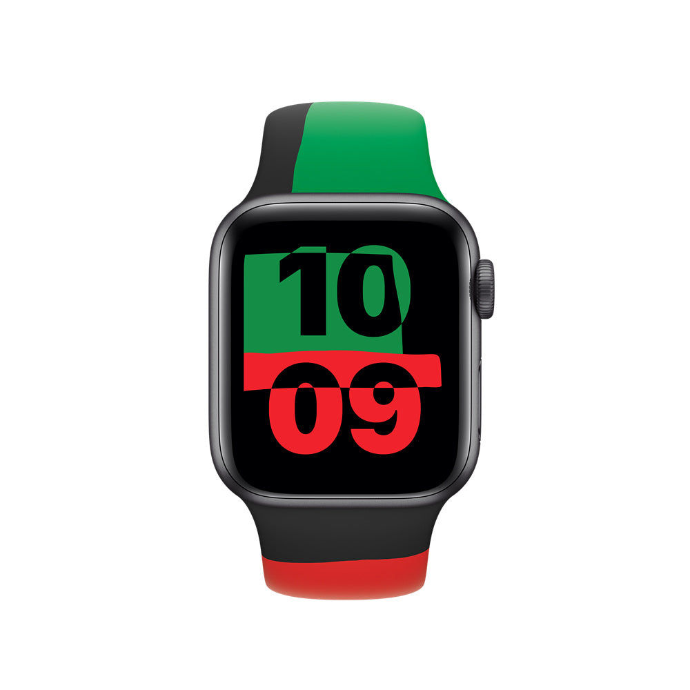 Apple Sport Band 41mm • Black Unity • S/M