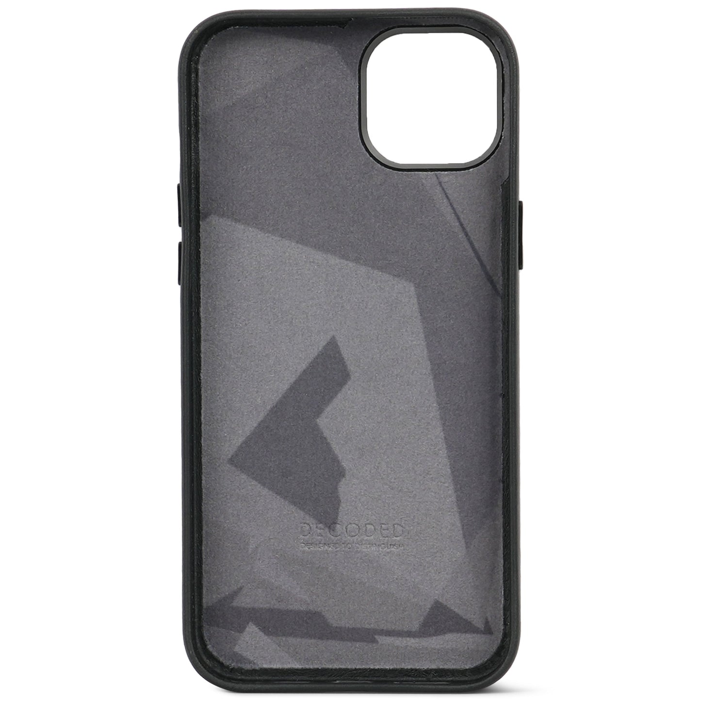 Decoded • Coque de protection en cuir pour iPhone 15 Plus • Noir