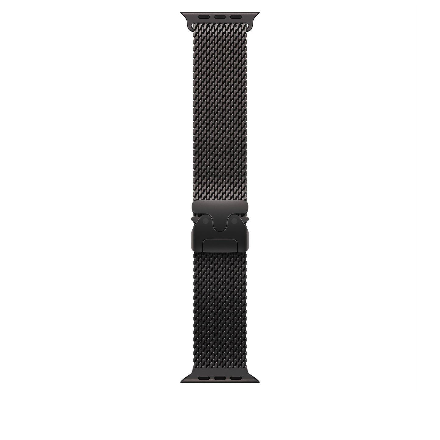 Bracelet Milanais Titane Noir 46 mm • L