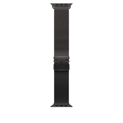 Bracelet Milanais Titane Noir 46 mm • L