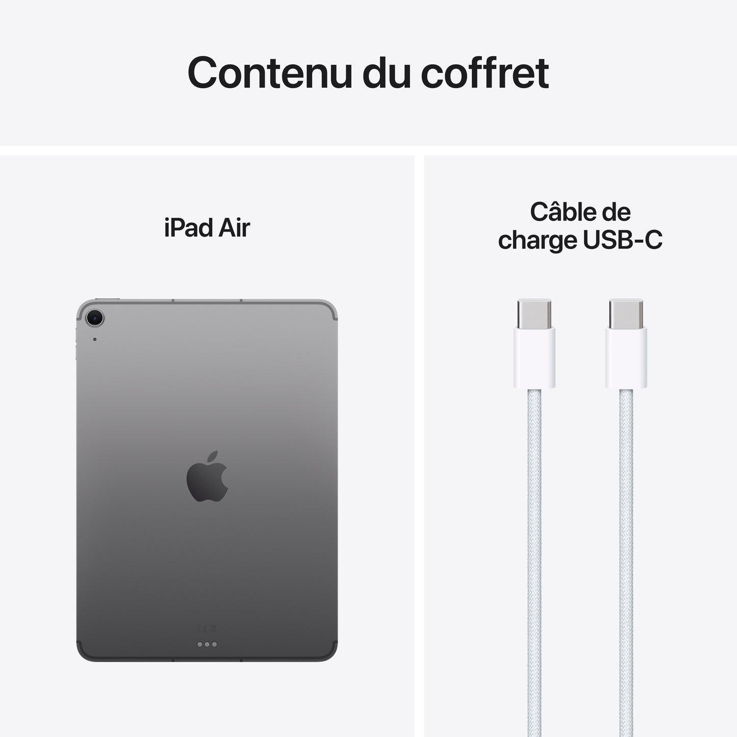 iPad Air 11 pouces Wi-Fi + Cellular 128 Go - Gris sidéral (M3)