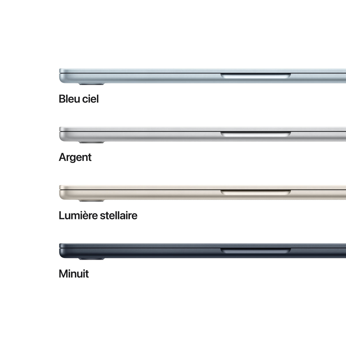 MacBook Air 13 pouces: Puce Apple M4 avec CPU 10 cœurs et GPU 10 cœurs, 512 Go SSD - Lumière stellaire