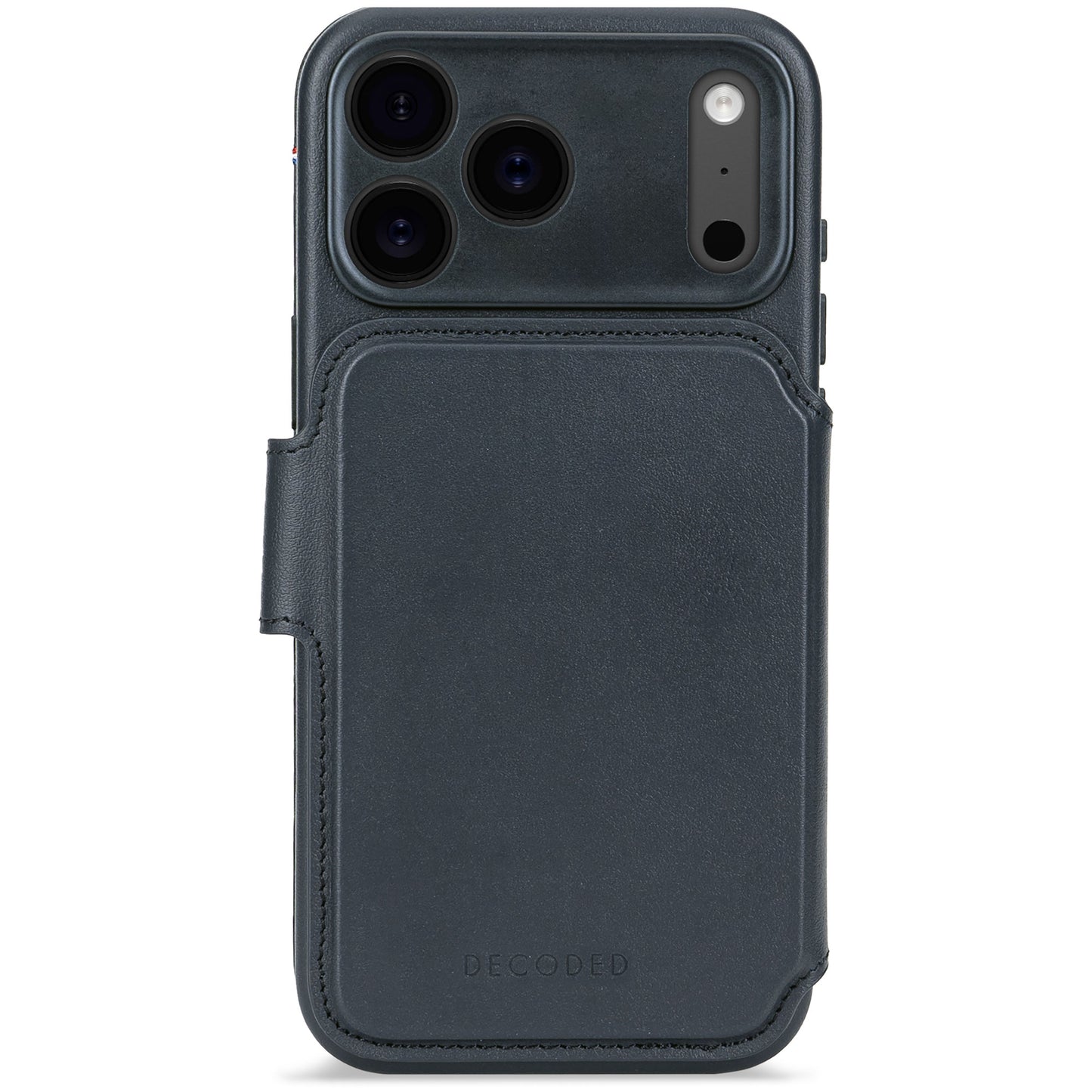 Decoded • Etui Portefeuille amovible pour iPhone 17 Pro • Bleu Marine