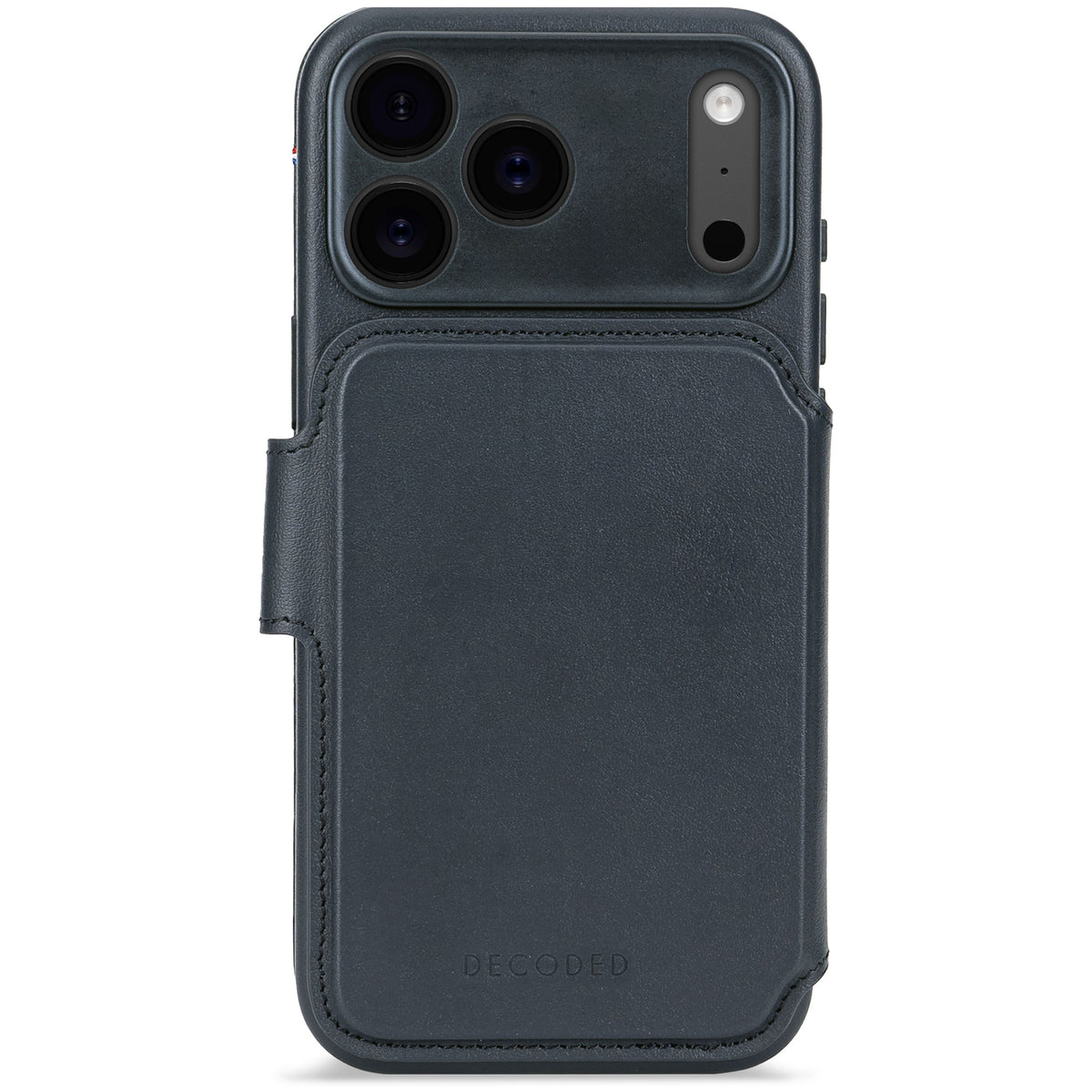 Decoded • Etui Portefeuille amovible pour iPhone 17 Pro • Bleu Marine