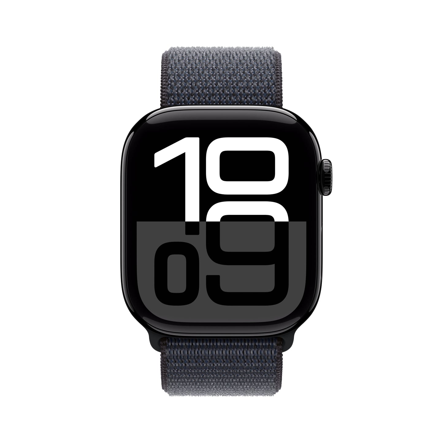 Apple Watch Series 10 • 46mm • Noir de jais • Boucle Encre Violette