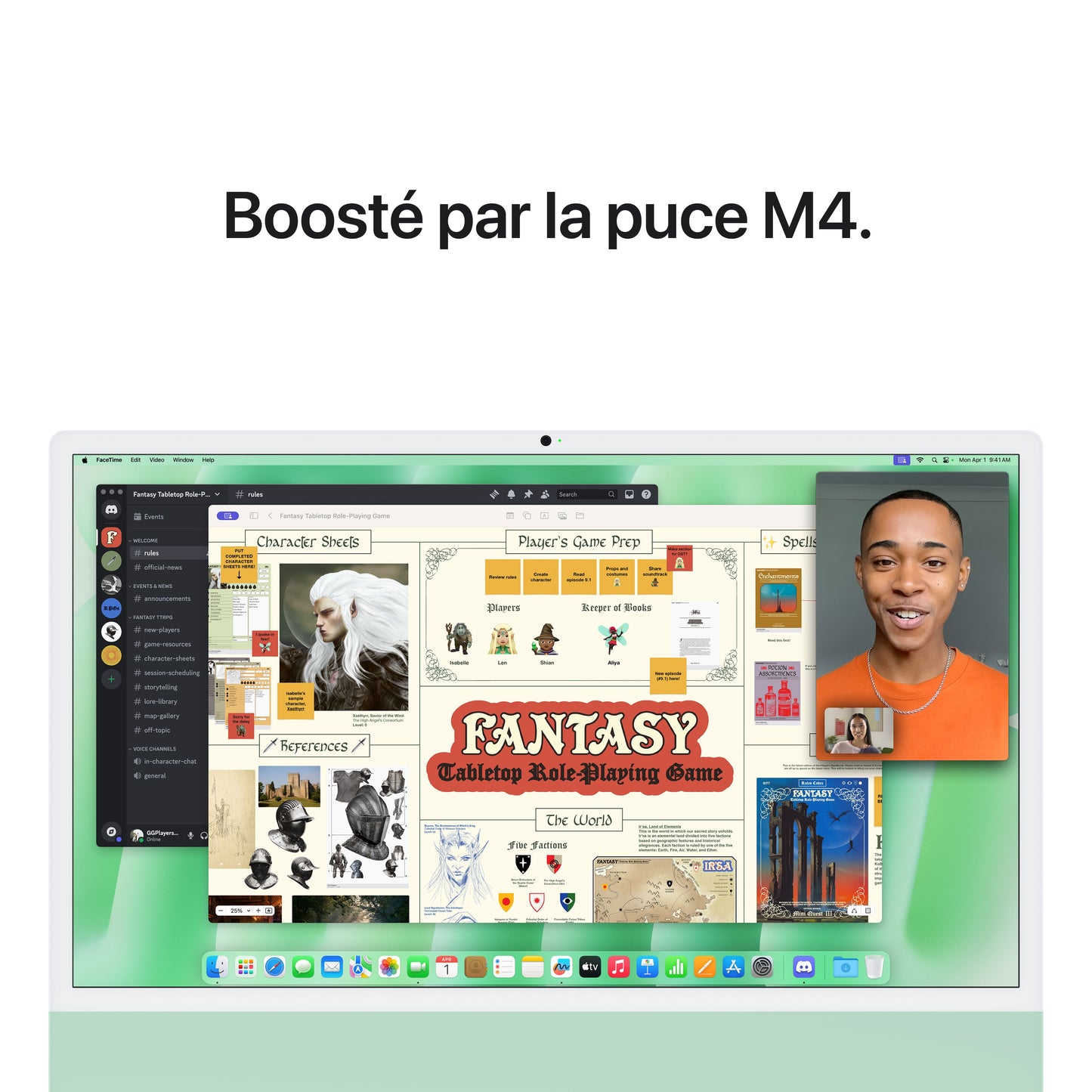 iMac 24" M4 10C/16GB/512GB/GPU10C/Gbit • Suisse-Français • Touch Num • Vert
