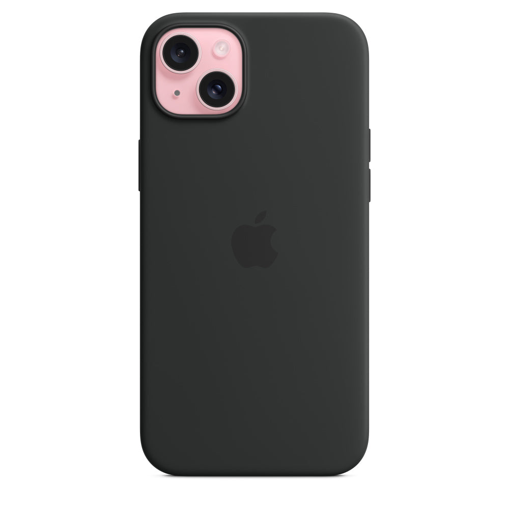 Apple • Coque en silicone avec MagSafe pour iPhone 15 Plus • Noir