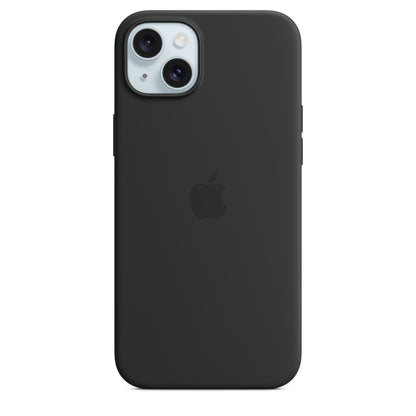 Apple • Coque en silicone avec MagSafe pour iPhone 15 Plus • Noir