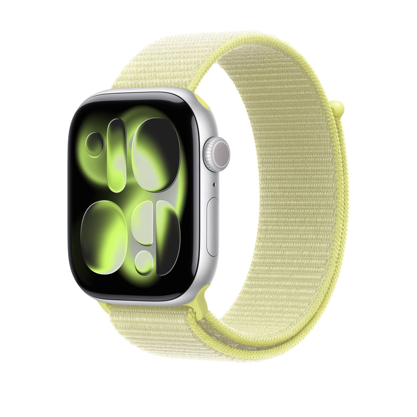 Boucle Sport jaune fluo 46 mm