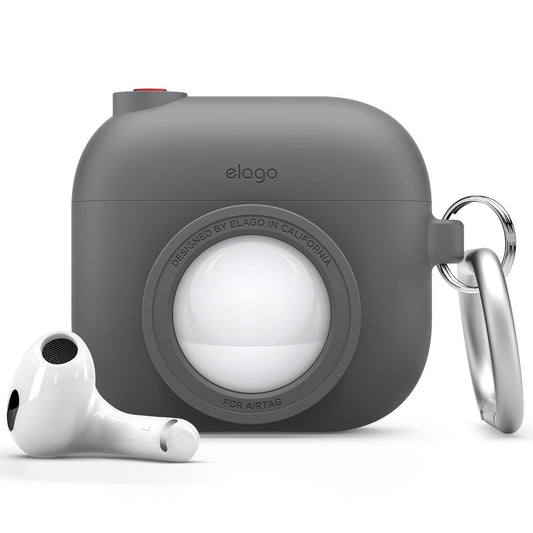 ELAGO Airpods 3 • Coque avec emplacement pour Airtag • Gris Foncé