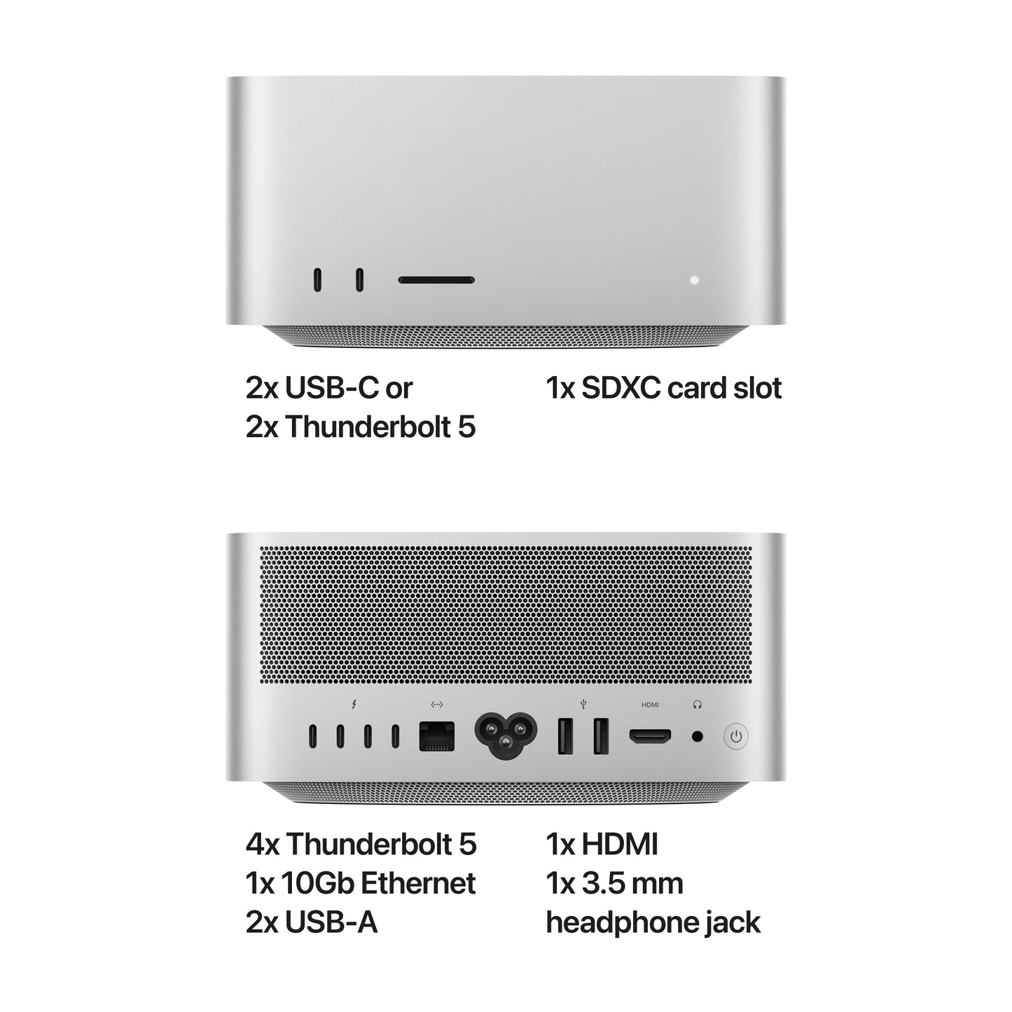 Mac Studio: Puce Apple M4 Max avec CPU 16 cœurs et GPU 40 cœurs, 8 To SSD