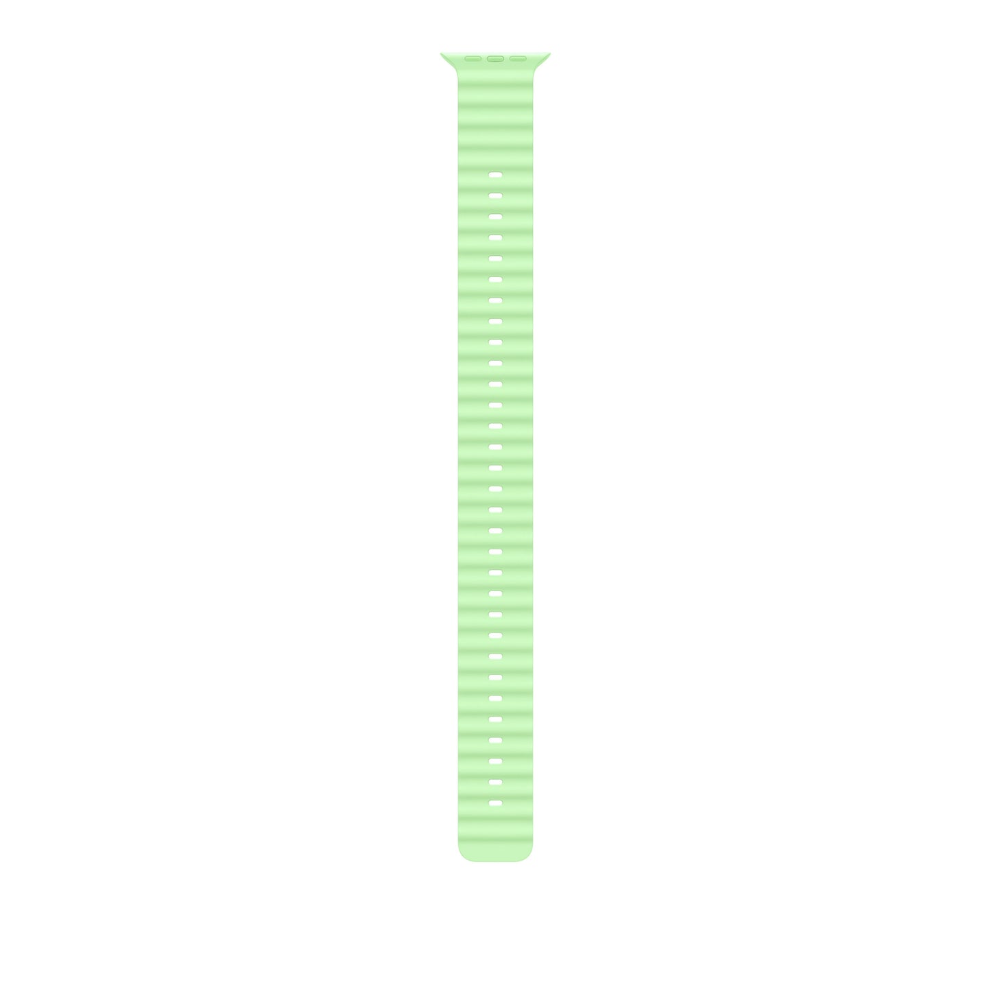 Extension pour Bracelet Océan vert fluo 49 mm - Finition titane naturel