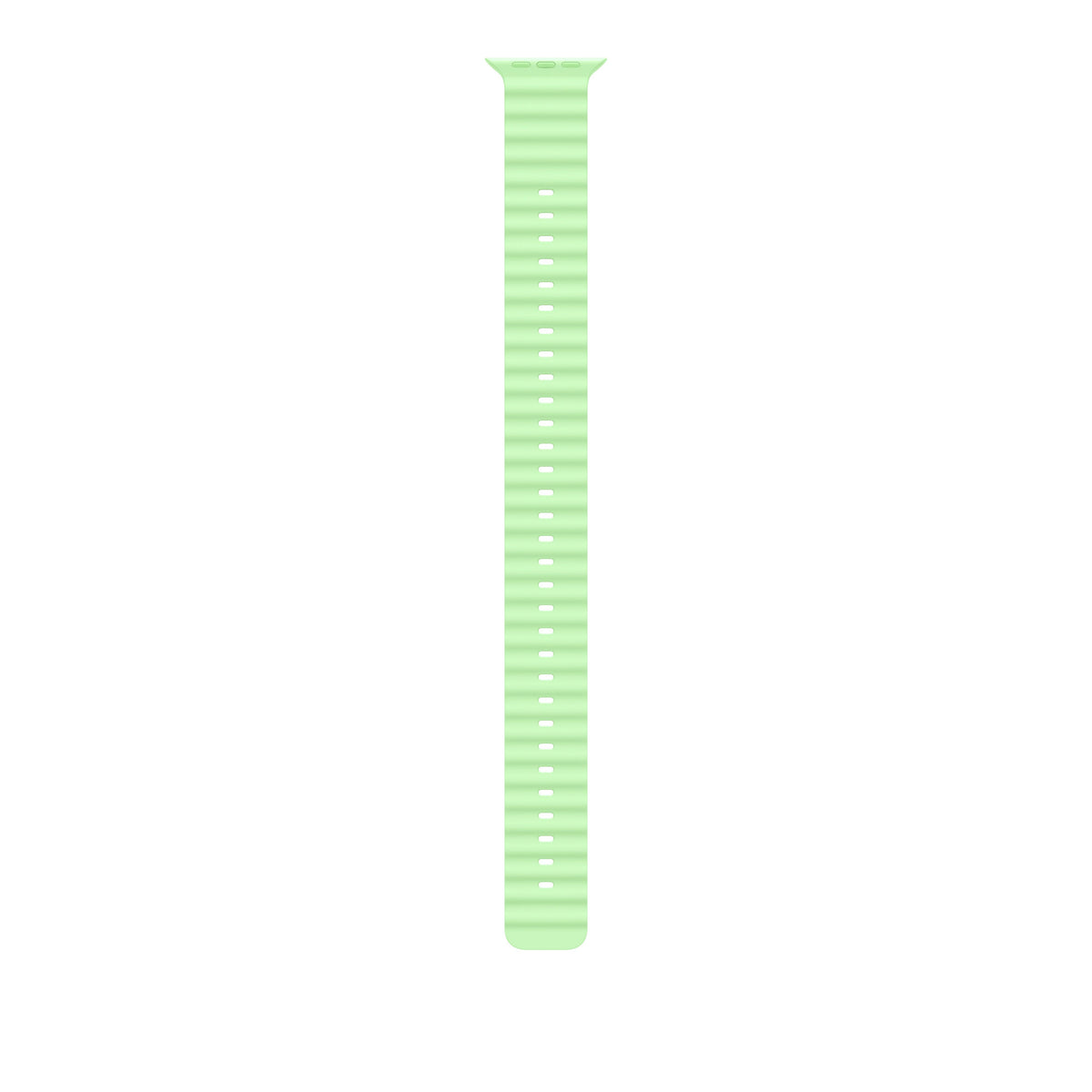 Extension pour Bracelet Océan vert fluo 49 mm - Finition titane naturel