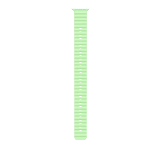 Extension pour Bracelet Océan vert fluo 49 mm - Finition titane naturel