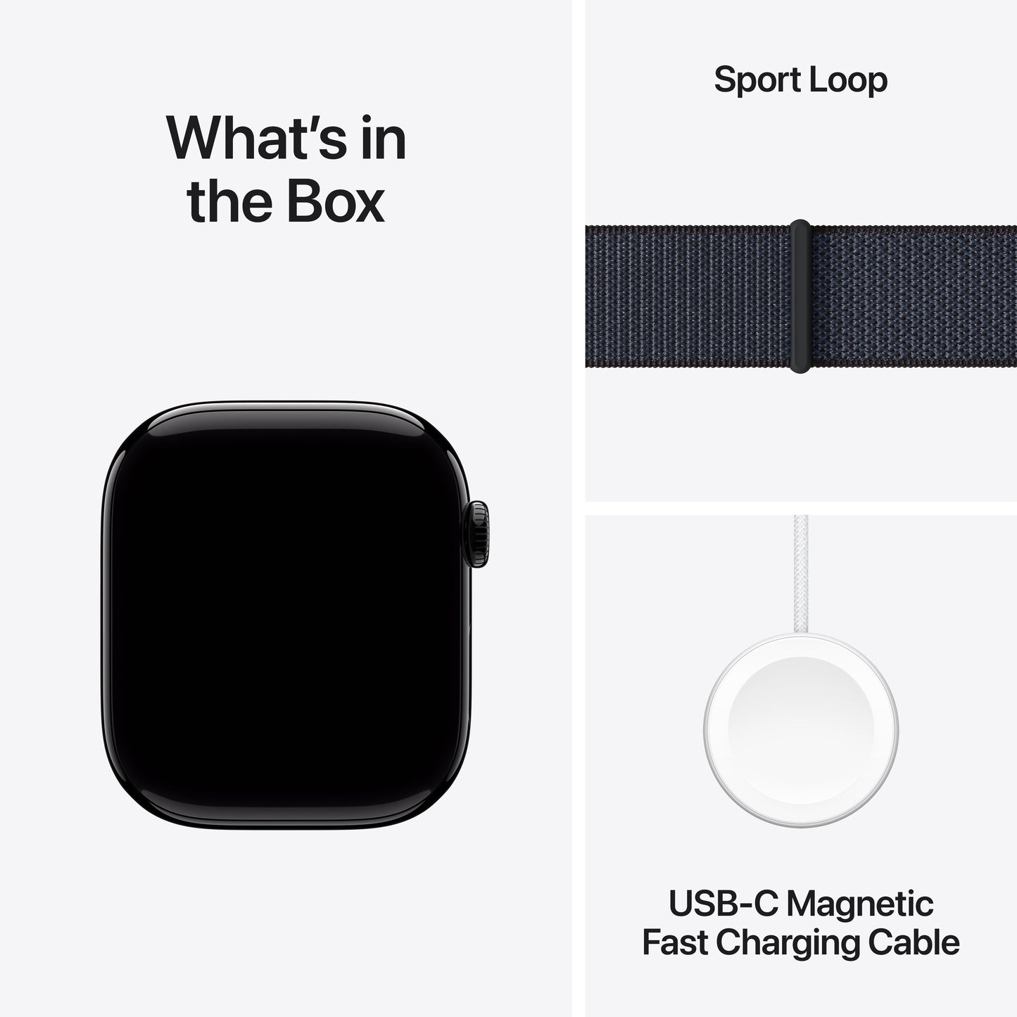 Apple Watch Series 10 • 46mm • Noir de jais • Boucle Encre Violette