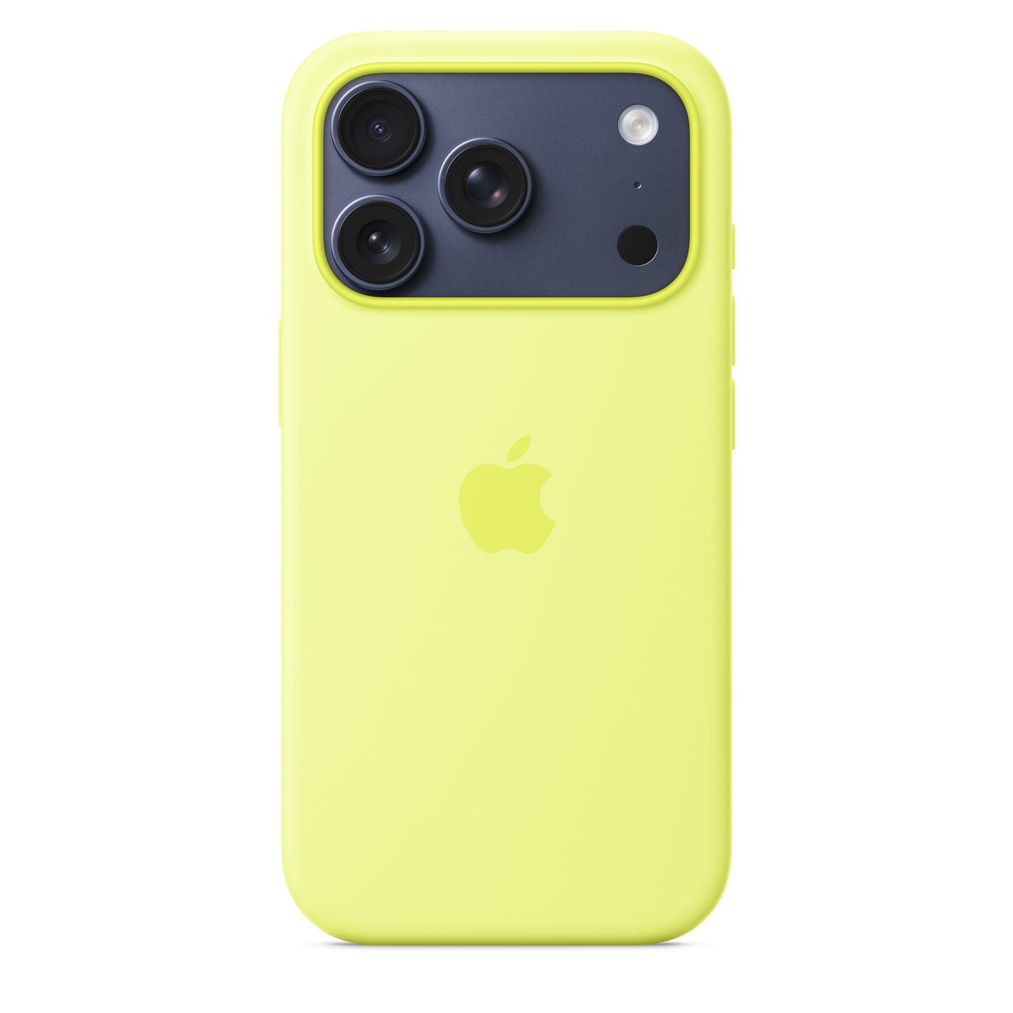 Coque en silicone avec MagSafe pour iPhone 17 Pro – Jaune fluo