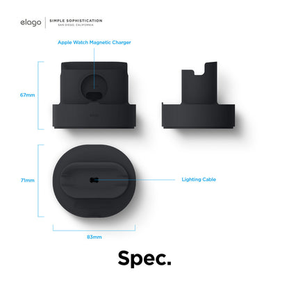 ELAGO Dual Mini Pro Stand de charge • Noir