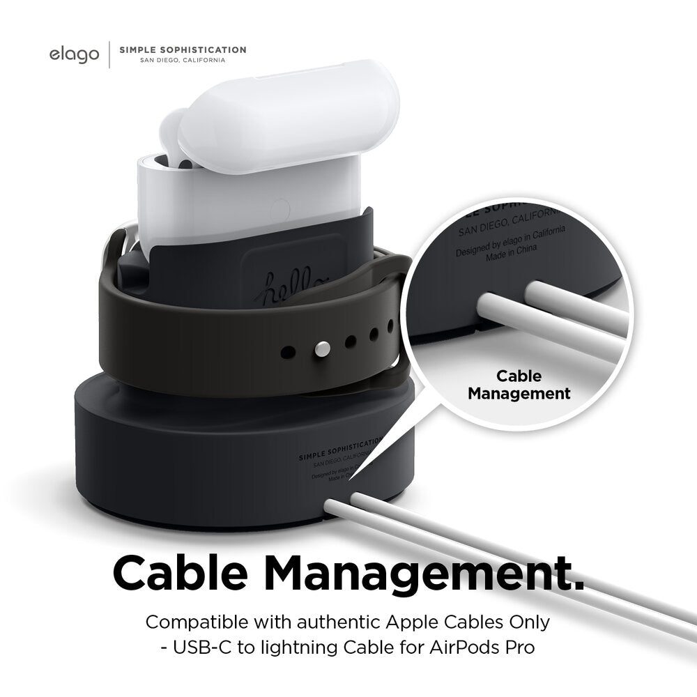 ELAGO Dual Mini Pro Stand de charge • Noir