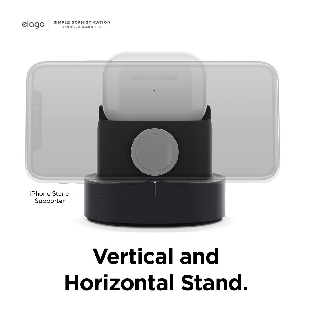 ELAGO Dual Mini Pro Stand de charge • Noir