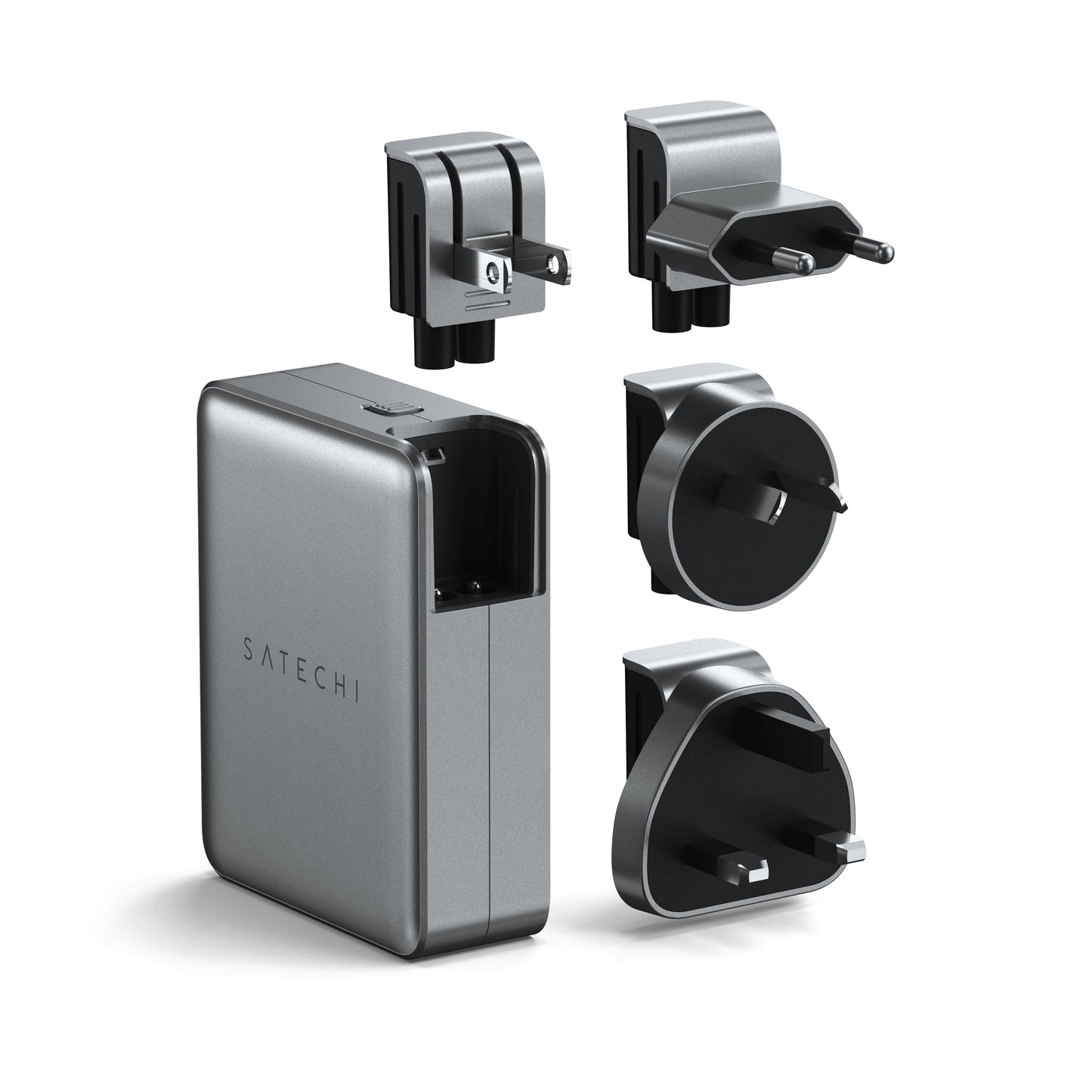 Satechi • Chargeur de Voyage USB‑C 4 Ports GaN 145 W • Argent