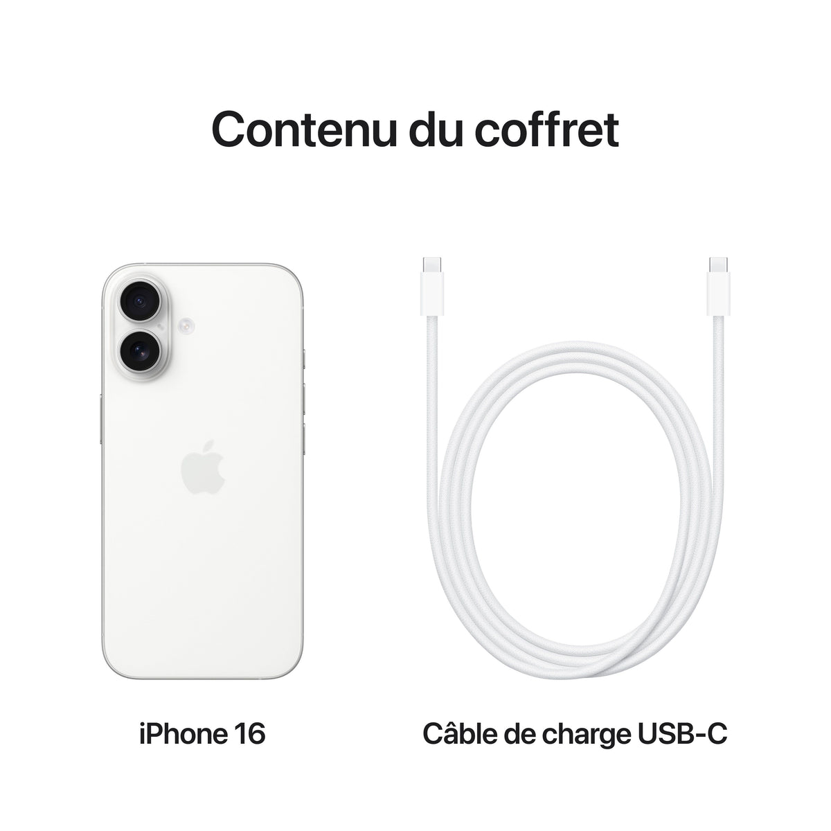 iPhone 16 128 Go Blanc