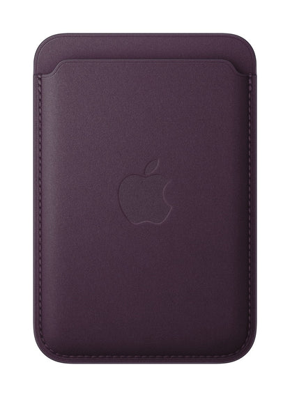 Apple • Porte‑cartes en tissage fin pour iPhone avec MagSafe • Mûre Noire