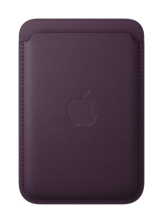 Apple • Porte‑cartes en tissage fin pour iPhone avec MagSafe • Mûre Noire