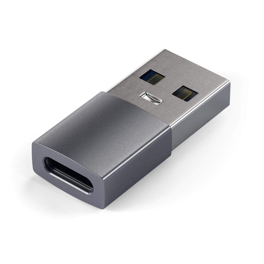 Satechi Aluminum adaptateur USB 3.0 vers Type-C USB  • Gris sideral