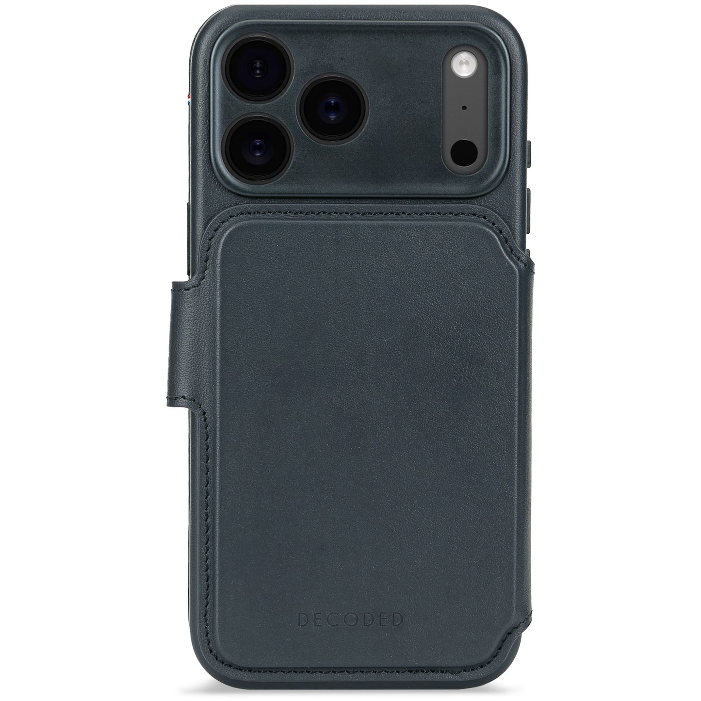 Decoded • Etui Portefeuille amovible pour iPhone 17 Pro Max • Bleu Marine