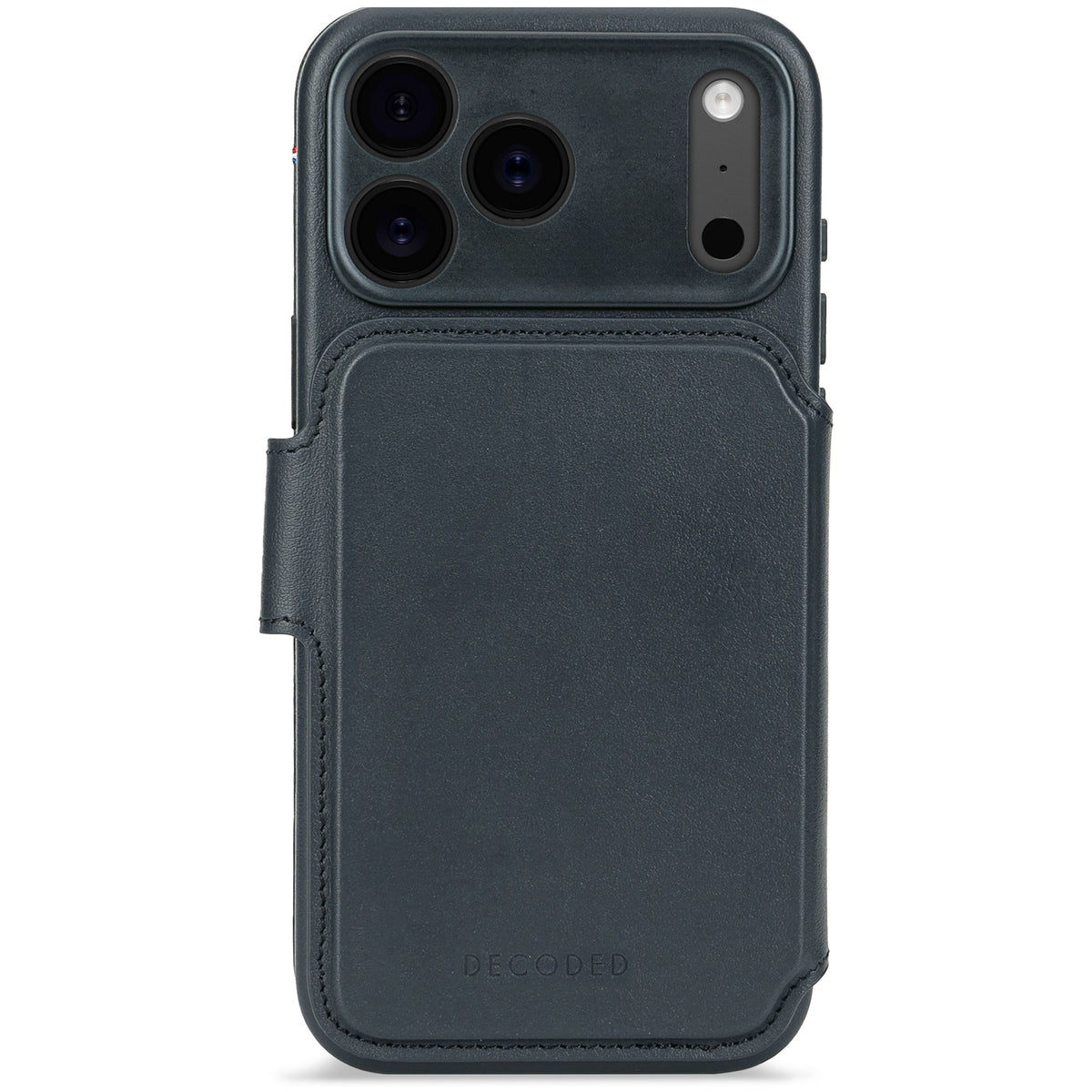 Decoded • Etui Portefeuille amovible pour iPhone 17 Pro Max • Bleu Marine