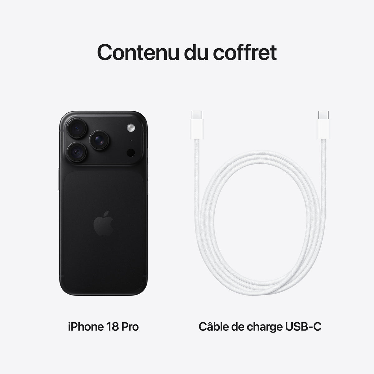 iPhone 18 Pro 512 Go Noir