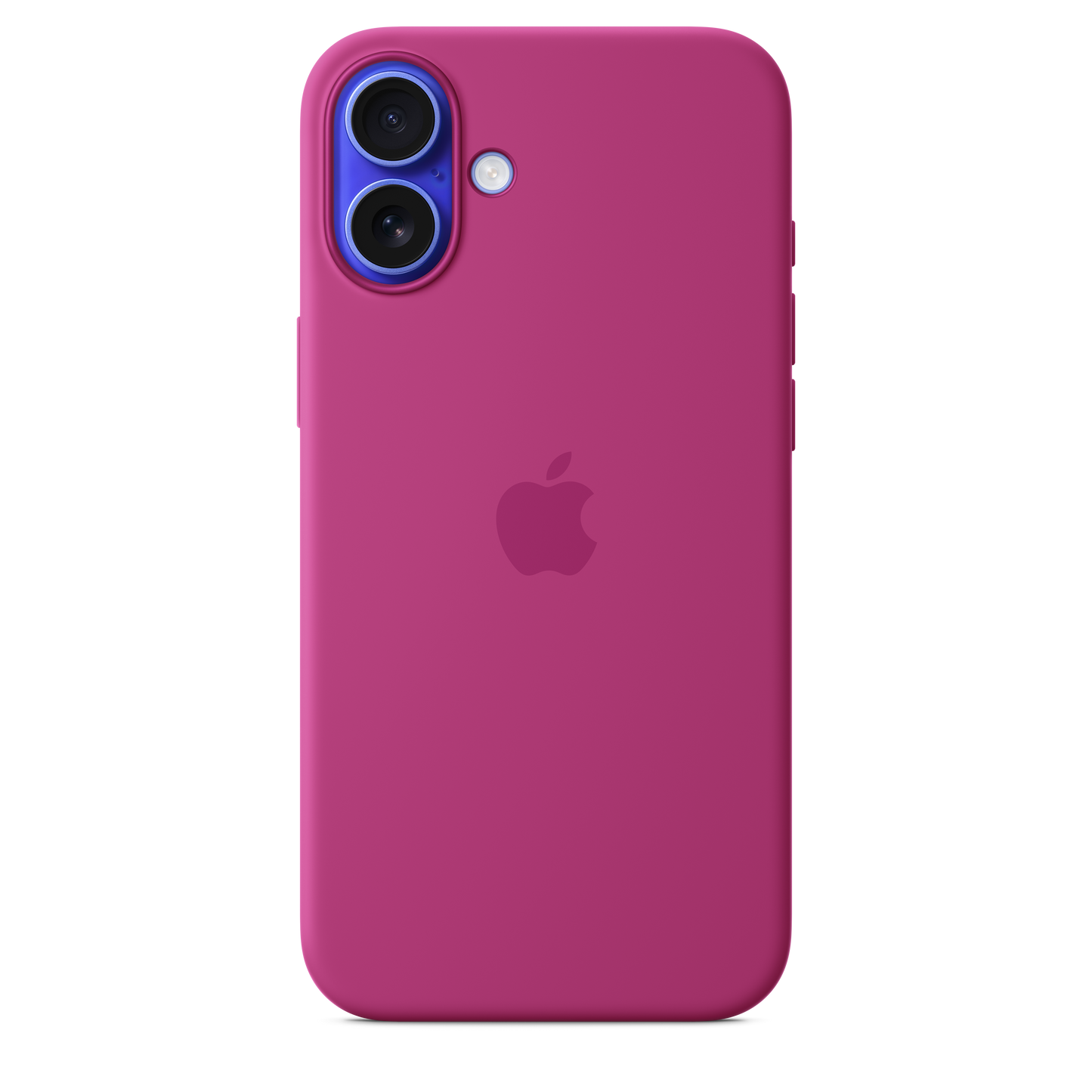 Coque en silicone avec MagSafe pour iPhone 16 Plus - Fuchsia
