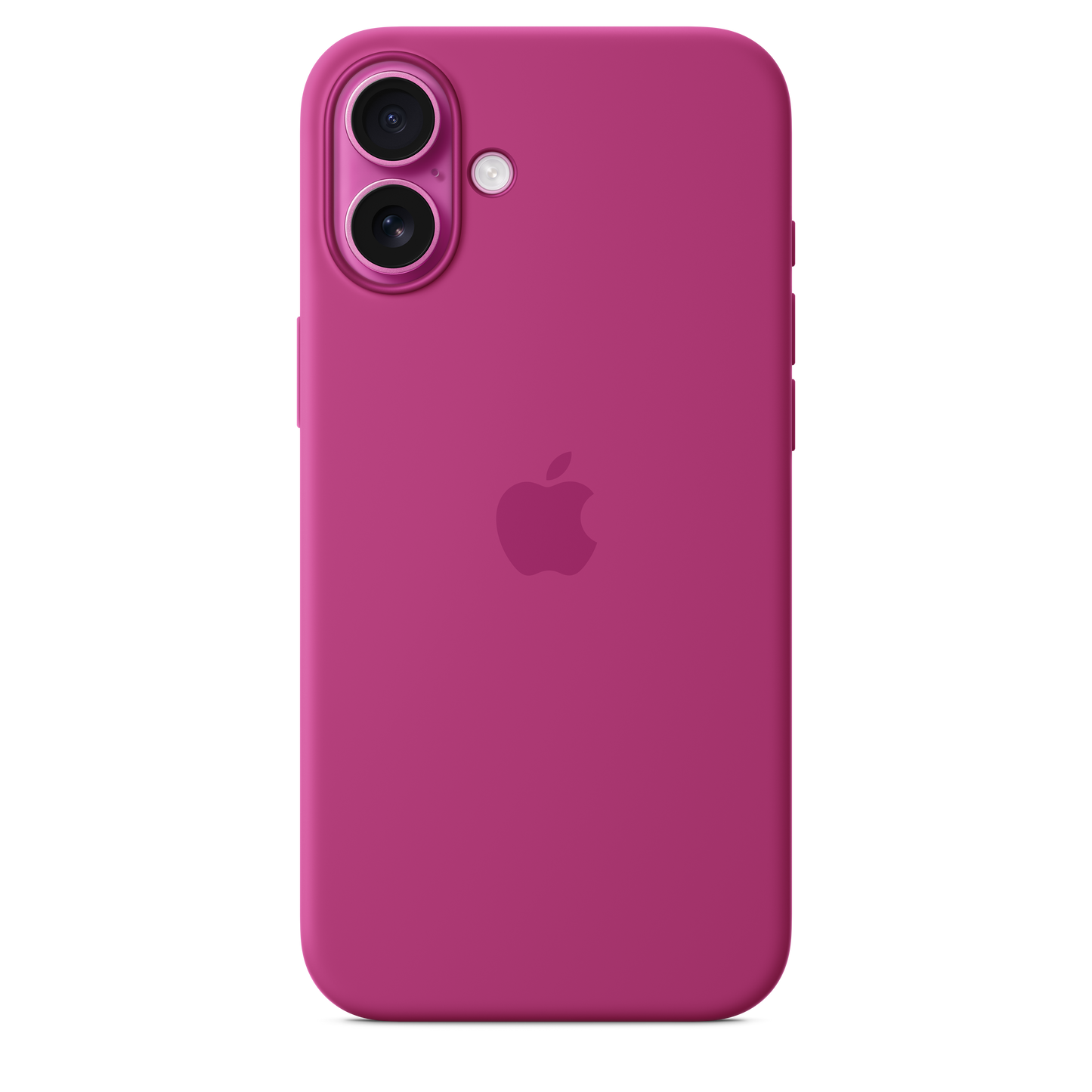 Coque en silicone avec MagSafe pour iPhone 16 Plus - Fuchsia