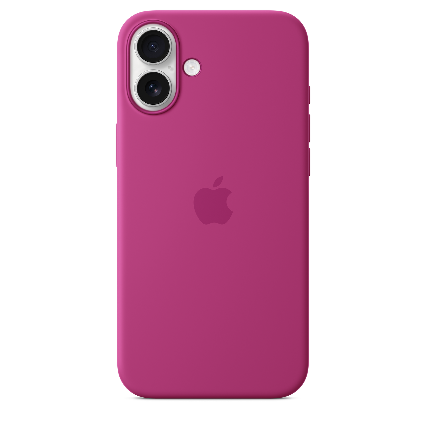 Coque en silicone avec MagSafe pour iPhone 16 Plus - Fuchsia