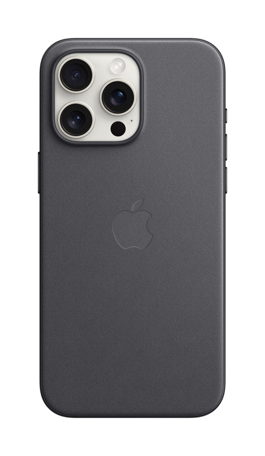 Apple Coque en tissage fin avec MagSafe pour iPhone 15 Pro Max • Noir